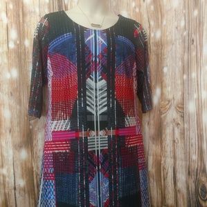 2 for $35 Dresses! Triste 1X Geometric Dress